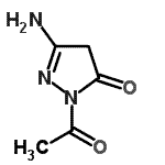 CAS 登录号：129027-73-2， 2-乙酰基-5-氨基-2,4-二氢-3H-吡唑-3-酮