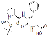 CAS 登录号：129119-97-7， 2-[[(Z)-2-[[(2S)-1-[(2-甲基丙烷-2-基)氧羰基]吡咯烷-2-羰基]氨基]-3-苯基丙-2-烯酰基]氨基]乙酸