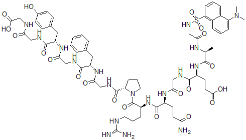 CAS 登录号：129189-42-0， 119-甘氨酰-131-甘氨酰-丹磺酰髓鞘碱性蛋白