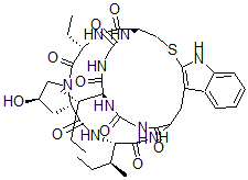 CAS 登录号：129274-06-2， 1-(L-2-氨基丁酸)-3-L-异亮氨酸-4-(2-巯基-L-色氨酸)-alpha-鹅膏毒素去-S-氧化物