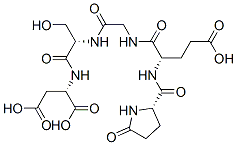 CAS 登录号：129276-56-8， (2S)-2-[[(2S)-3-羟基-2-[[2-[[(2S)-5-羟基-5-氧代-2-[[(2S)-5-氧代吡咯烷-2-羰基]氨基]戊酰]氨基]乙酰基]氨基]丙酰]氨基]丁二酸