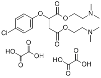 CAS#: 129320-22-5, Bis(2-(Dimethylamino)Ethyl) (4-Chlorophenoxy)Butanedioate Ethanedioate (1:2)