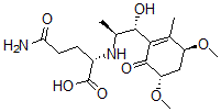 CAS#: 129421-88-1, (2S)-5-Amino-2-[[(1R,2S)-1-[(3S,5S)-3,5-Dimethoxy-2-Methyl-6-Oxo-1-Cyclohexenyl]-1-Hydroxypropan-2-Yl]Amino]-5-Oxopentanoic Acid