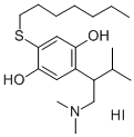 CAS#: 129658-39-5, 2-(1-Dimethylamino-3-Methylbutan-2-Yl)-5-Heptylsulfanylbenzene-1,4-Diol Hydroiodide