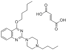 CAS#: 129664-03-5, 2-(4-Butyl-1-piperazinyl)-4-pentyloxyquinazoline fumarate