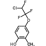 CAS 登录号：129670-05-9， 4-(2-氯-1,1,2-三氟乙氧基)-2-甲基苯酚