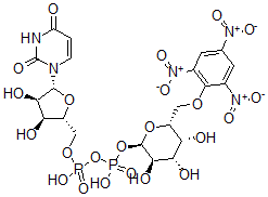 CAS#: 129726-82-5, [[(2R,3S,4R,5R)-5-(2,4-Dioxopyrimidin-1-Yl)-3,4-Dihydroxyoxolan-2-Yl]Methoxy-Hydroxyphosphoryl] [(2R,3R,4S,5R,6R)-3,4,5-Trihydroxy-6-[(2,4,6-Trinitrophenoxy)Methyl]Oxan-2-Yl] Hydrogen Phosphate