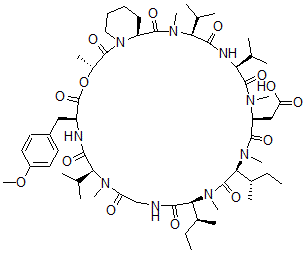CAS 登录号：129816-38-2， Cyclopeptolide 1