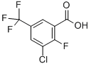 CAS 登录号：129931-45-9， 3-氯-2-氟-5-(三氟甲基)苯甲酸