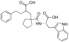 CAS 登录号：129980-23-0， 2-[[1-[[(2S)-1-羟基-3-(1H-吲哚-3-基)-1-氧代丙烷-2-基]氨基甲酰]环戊基]甲基]-4-苯基丁酸