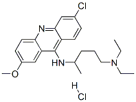 CAS 登录号:130-42-7, N'-(6-氯-2-甲氧基吖啶-9-基)-N,N-二乙基戊烷-1,4-二胺盐酸盐