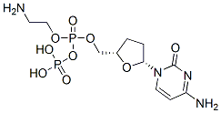 CAS 登录号：130036-23-6， (2-氨基乙氧基-羟基磷酰)[(2S,5R)-5-(4-氨基-2-氧代嘧啶-1-基)四氢呋喃-2-基]甲基磷酸氢酯