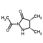 CAS 登录号：130064-85-6， (4R,5S)-2-乙酰基-4,5-二甲基-3-吡唑烷酮
