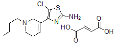 CAS 登录号：130093-10-6， 5-氯-4-(1-丁基-1,2,5,6-四氢吡啶-3-基)-噻唑-2-胺2-丁烯二酸盐