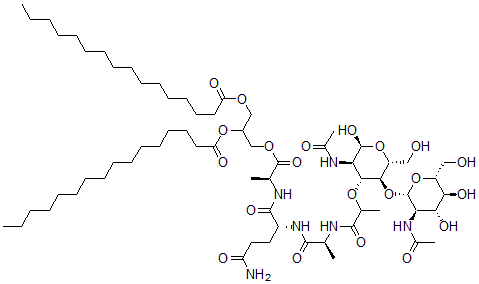 CAS#: 130114-83-9, N-Acetylmuramyl-alanyl-isoglutaminyl-alanyl-glycerol dipalmitoyl-N-Acetylglucosamine
