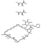 CAS 登录号：130176-10-2， L-天冬氨酸-33-[(3-氨基-3,6-二脱氧吡喃己糖苷)氧基]-1,3,5,6,9,11,17,37-八羟基-15,16,18-三甲基-N-[2-(4-吗啉基)乙基]-13-氧代-14,39-二氧杂双环[33.3.1]三十九碳-19,21,23,25,27,29,31-七烯-36-甲酰胺(2:1)
