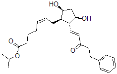 CAS 登录号：130209-77-7， (Z)-7-[(1R,2R,3R,5S)-3,5-二羟基-2-[(E)-3-氧代-5-苯基戊-1-烯基]环戊基]庚-5-烯酸丙-2-基酯