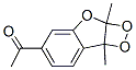 CAS#: 130293-26-4, 1-(2a,7b-Dihydro-2a,7b-Dimethyl-1,2-Dioxeto(3,4-b)Benzofuran-5-Yl)Ethanone