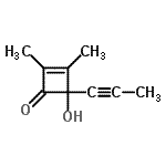 CAS#: 130352-47-5, 4-Hydroxy-2,3-Dimethyl-4-(1-Propyn-1-Yl)-2-Cyclobuten-1-One