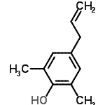 CAS 登录号：13037-83-7， 4-烯丙基-2,6-二甲基苯酚