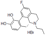 CAS 登录号：130434-40-1， 2-氟-N-正丙基去甲阿朴吗啡氢溴酸盐
