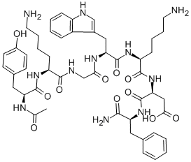 CAS#: 130582-10-4, N-Acetyltyrosyl-cyclo(N6-(3-carboxy-1-oxopropyl)-lysyl-glycyl-tryptophyl-lysyl)-aspartyl-phenylalaninamide