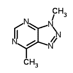 CAS 登录号：13069-00-6， 3,7-二甲基三唑o[4,5-d]嘧啶