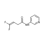 CAS 登录号：130814-01-6， 4,4-二氟-N-(3-吡啶基)-3-丁烯酰胺