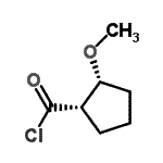 CAS 登录号：130894-44-9， (1S,2R)-2-甲氧基环戊烷羰基氯化物