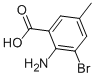 CAS 登录号：13091-43-5， 2-氨基-3-溴-5-甲基-苯甲酸