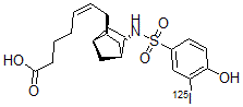 CAS#: 130940-73-7, 7-(3-Iodo-4-Hydroxyphenylsulfonylamino(2.2.1)-Bicyclohept-2-Yl)Heptenoic Acid