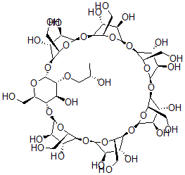 CAS 登录号：130981-23-6， 2-O-(2-羟基丙基)环麦芽七糖