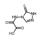 CAS 登录号：130992-21-1， 氧代[(5-硫代-1,5-二氢-4H-1,2,4-三唑-4-基)氨基]乙酸