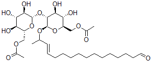 CAS#: 130994-78-4, [(2R,3S,4S,5R,6R)-5-[(2S,3R,4S,5S,6R)-6-(Acetyloxymethyl)-3,4,5-Trihydroxyoxan-2-Yl]Oxy-3,4-Dihydroxy-6-[(E)-16-Oxohexadec-3-En-2-Yl]Oxyoxan-2-Yl]Methyl Acetate