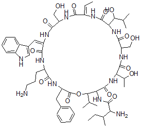 CAS 登录号：131086-54-9， Janthinocin C