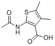 CAS 登录号：13130-40-0， 2-(乙酰氨基)-4,5-二甲基-3-噻吩羧酸
