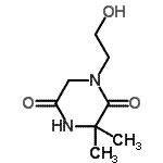 CAS 登录号：131404-10-9， 1-(2-羟基乙基)-3,3-二甲基-2,5-哌嗪二酮