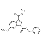 CAS#: 131424-26-5, 1-Benzyl 3-Methyl 6-Methoxy-1H-Indole-1,3-Dicarboxylate