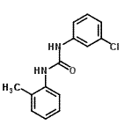 CAS 登录号：13143-21-0， 1-(3-氯苯基)-3-(2-甲基苯基)脲
