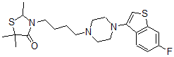 CAS#: 131540-59-5, 3-[4-[4-(6-Fluoro-1-Benzothiophen-3-Yl)Piperazin-1-Yl]Butyl]-2,5,5-Trimethyl-1,3-Thiazolidin-4-One