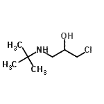 CAS 登录号：13156-02-0， 1-氯-3-[(2-甲基-2-丙基)氨基]-2-丙醇