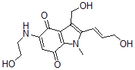 CAS 登录号：131610-90-7， 5-(2-羟基乙基氨基)-3-(羟基甲基)-2-[(E)-3-羟基丙-1-烯基]-1-甲基吲哚-4,7-二酮