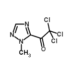 CAS 登录号：131758-17-3， 2,2,2-三氯-1-(1-甲基-1H-1,2,4-三唑-5-基)乙酮