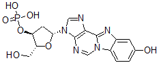 CAS 登录号：131759-78-9， [(2R,3S,5R)-5-(9-羟基苯并咪唑并[2,1-f]嘌呤-3-基)-2-(羟基甲基)四氢呋喃-3-基]磷酸二氢酯