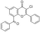 CAS 登录号：13179-04-9， 8-苯甲酰基-3-氯-6-甲基-2-苯基色原酮