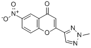 CAS 登录号：131924-51-1， 2-(2-甲基三唑-4-基)-6-硝基苯并吡喃-4-酮