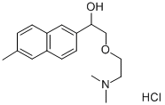 CAS#: 131963-52-5, alpha-((2-(Dimethylamino)Ethoxy)Methyl)-6-Methyl-2-Naphthalenemethanol Hydrochloride