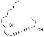 CAS 登录号：132075-01-5， (8Z)-十七碳-1,8-二烯-4,6-二炔-3,10-二醇