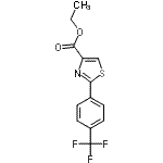 CAS 登录号：132089-39-5， 乙基2-[4-(三氟甲基)苯基]-1,3-噻唑-4-羧酸酯
