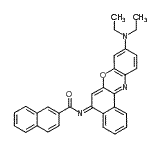 CAS 登录号：132097-01-9， N-[(5E)-9-(二乙基氨基)-5H-苯并[a]吩恶嗪-5-亚基]-2-萘甲酰胺